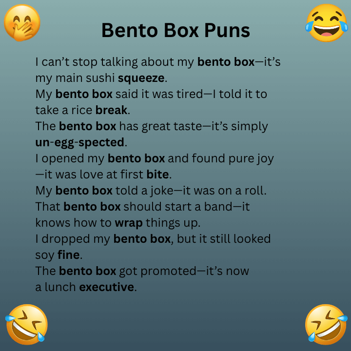 Bento Box Puns