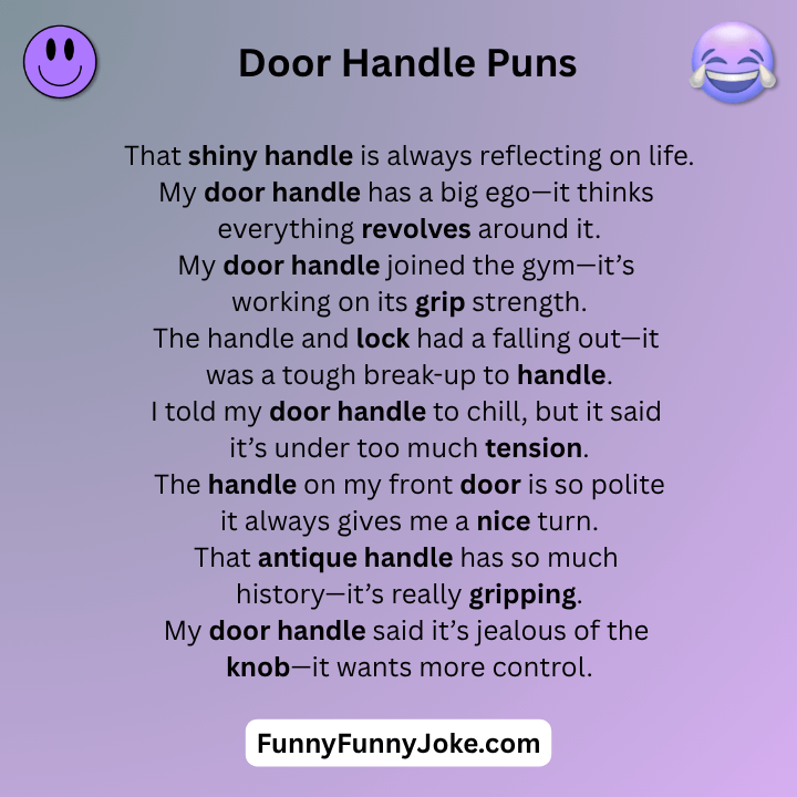 Door Handle Puns