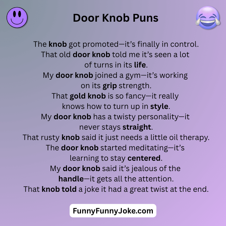 Door Knob Puns