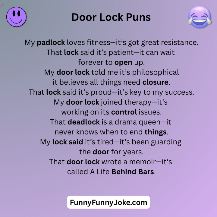 Door Lock Puns