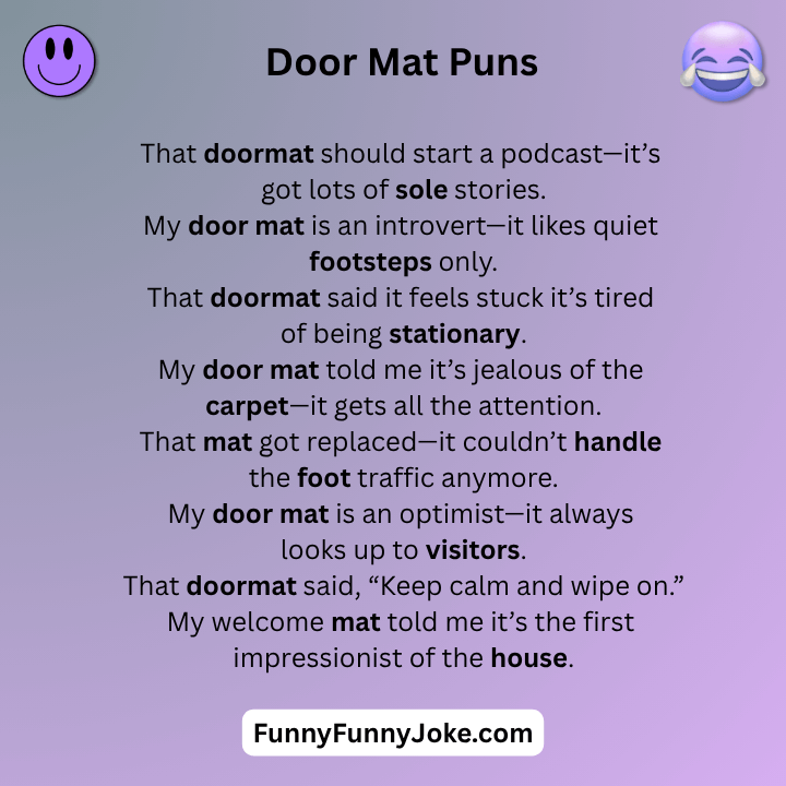 Door Mat Puns