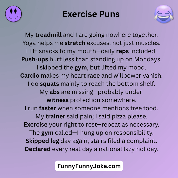 Exercise Puns