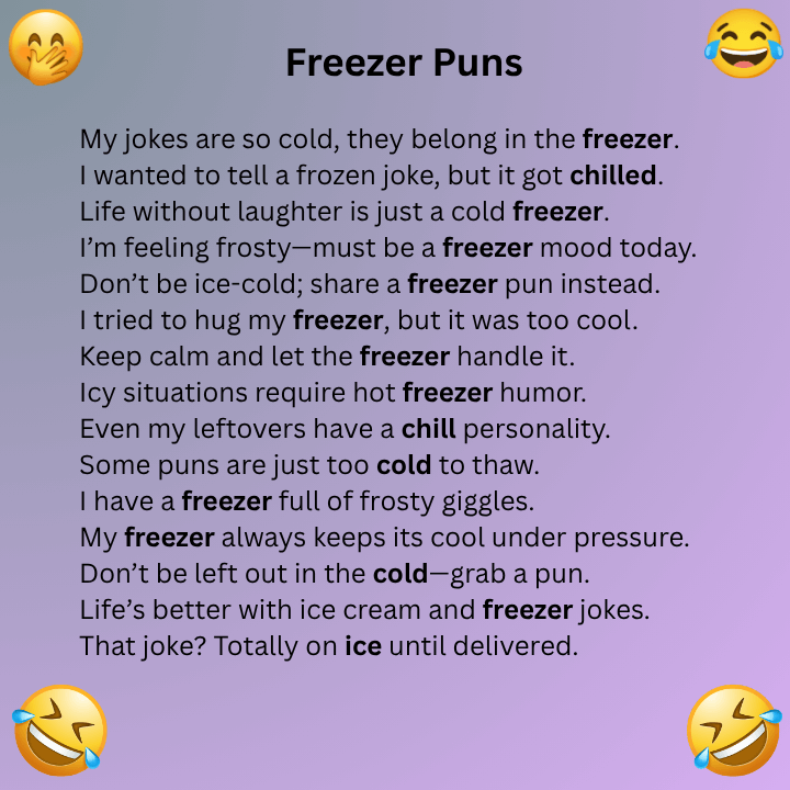 Freezer Puns
