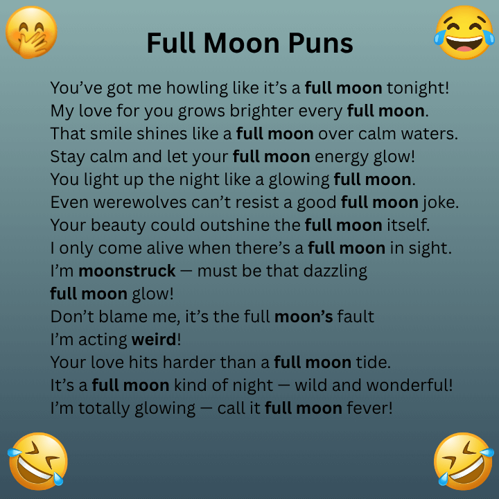 Full Moon Puns
