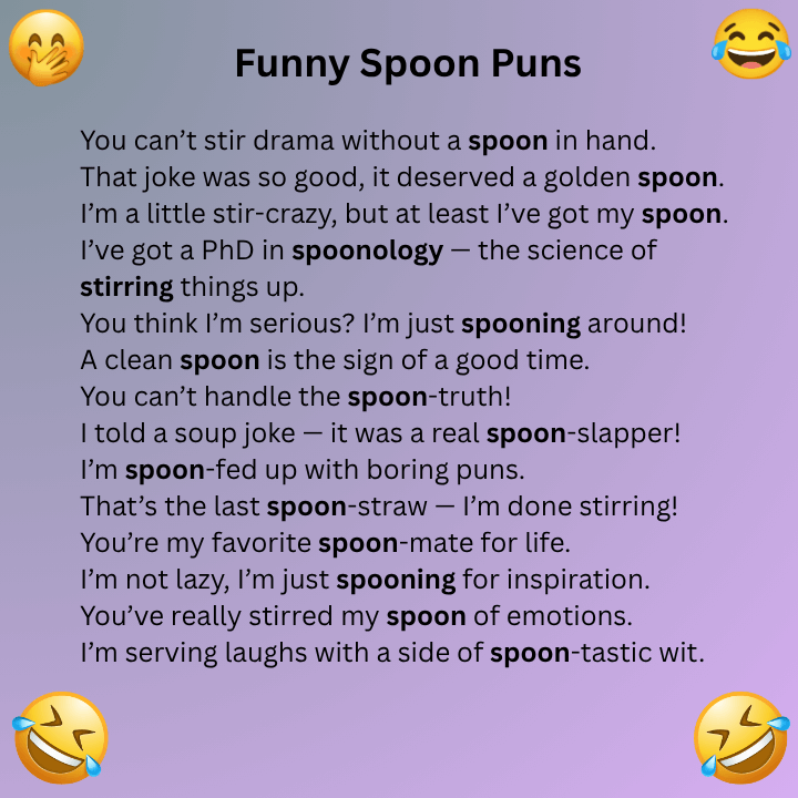 Funny Spoon Puns