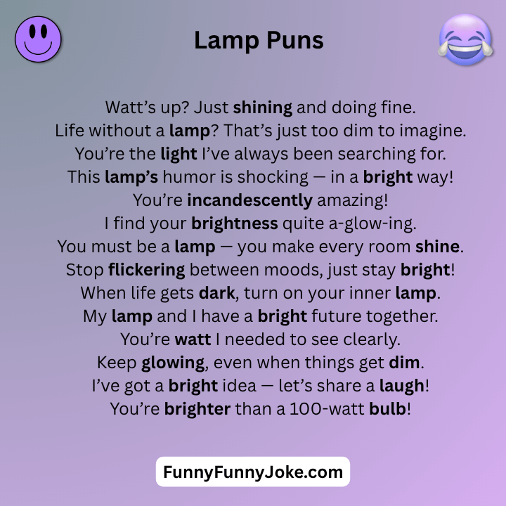 Lamp Puns