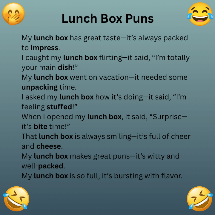 Lunch Box Puns