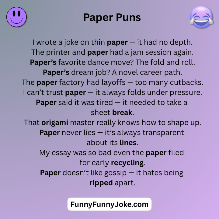 Paper Puns