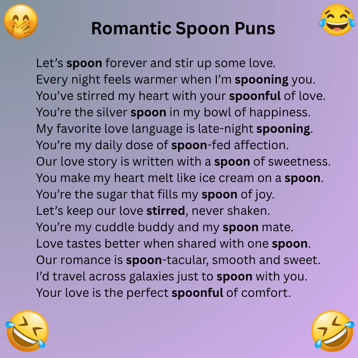 Romantic Spoon Puns