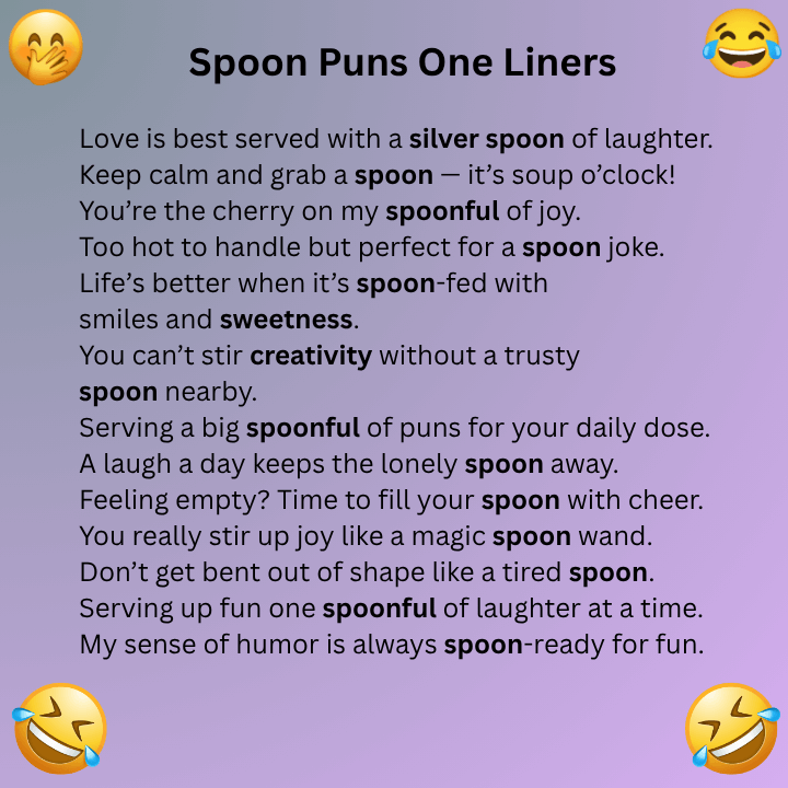 Spoon Puns One Liners
