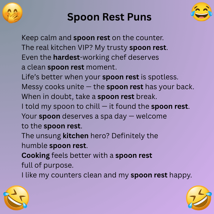 Spoon Rest Puns