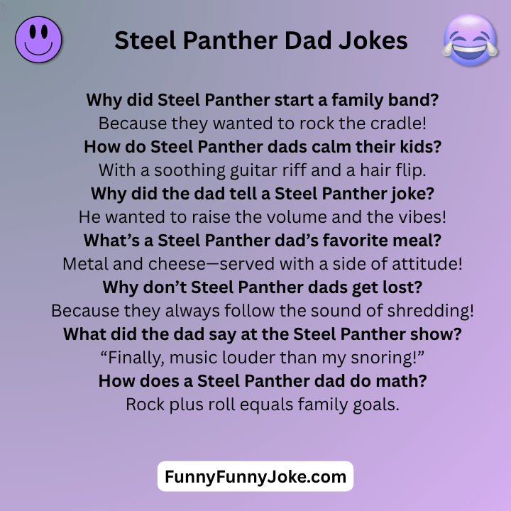 Steel Panther Dad Jokes