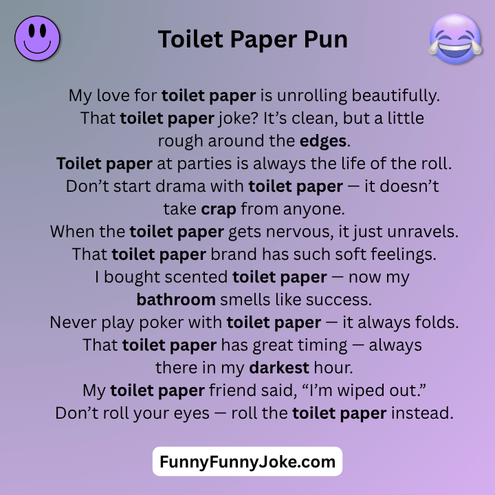Toilet Paper Pun