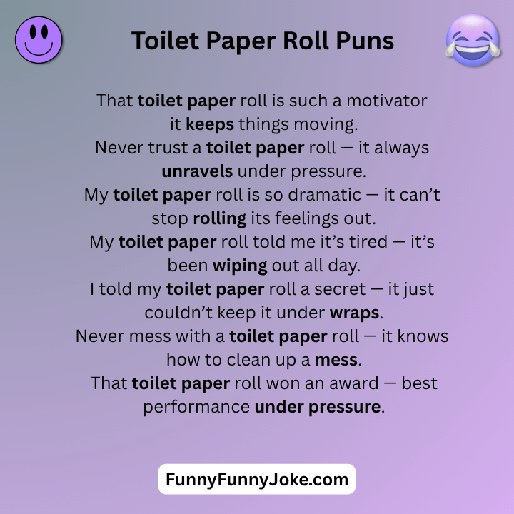 Toilet Paper Roll Puns