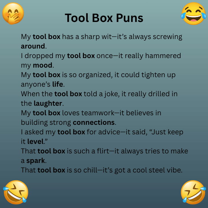 Tool Box Puns