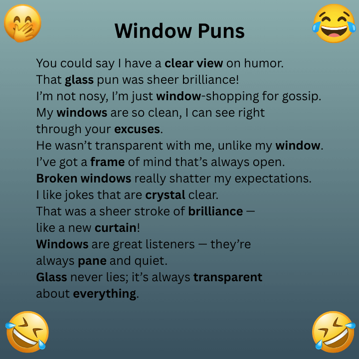 Window Puns