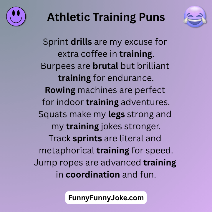 Athletic Training Puns