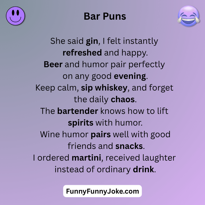 Bar Puns