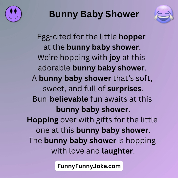 Bunny Baby Shower Puns