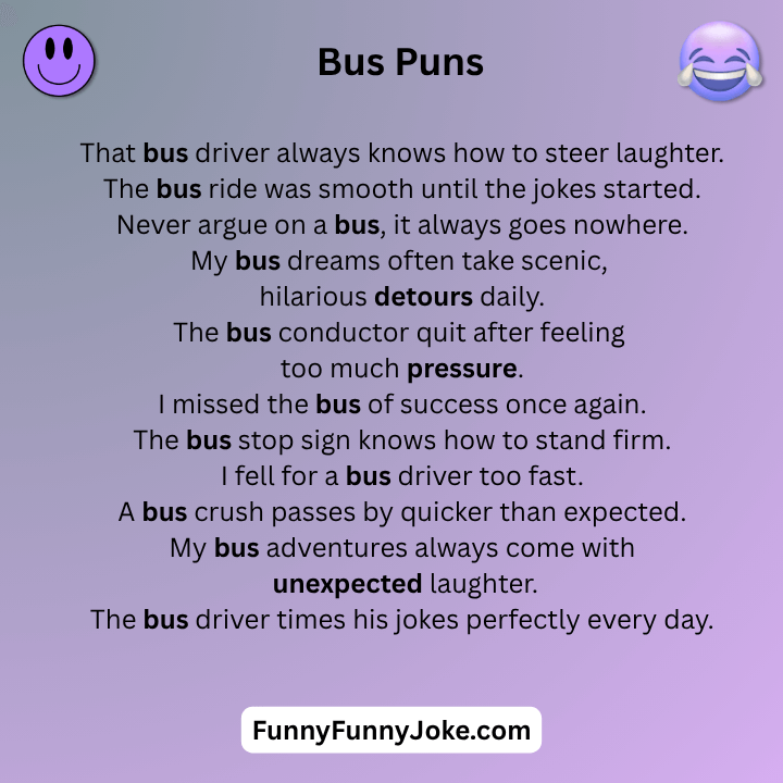 Bus Puns