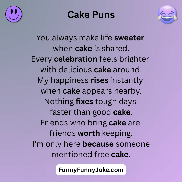 Cake Puns