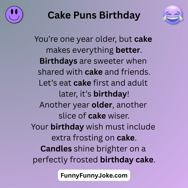 Cake Puns Birthday
