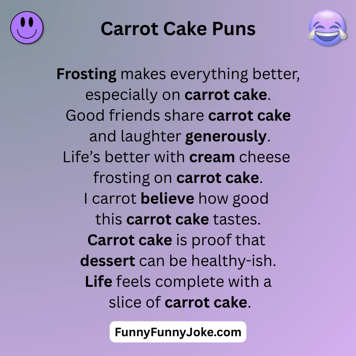 Carrot Cake Puns