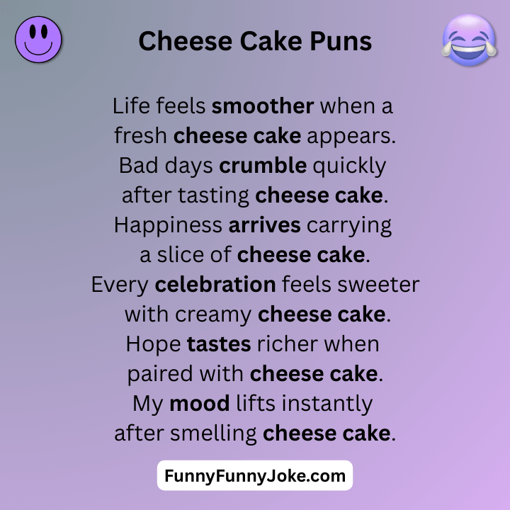 Cheese Cake Puns