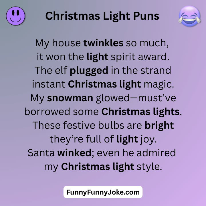 Christmas Light Puns