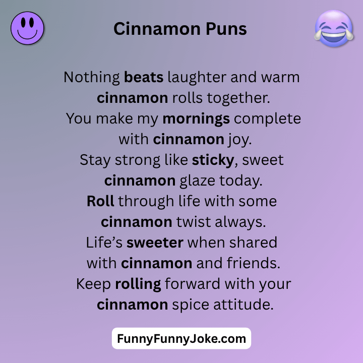 Cinnamon Puns