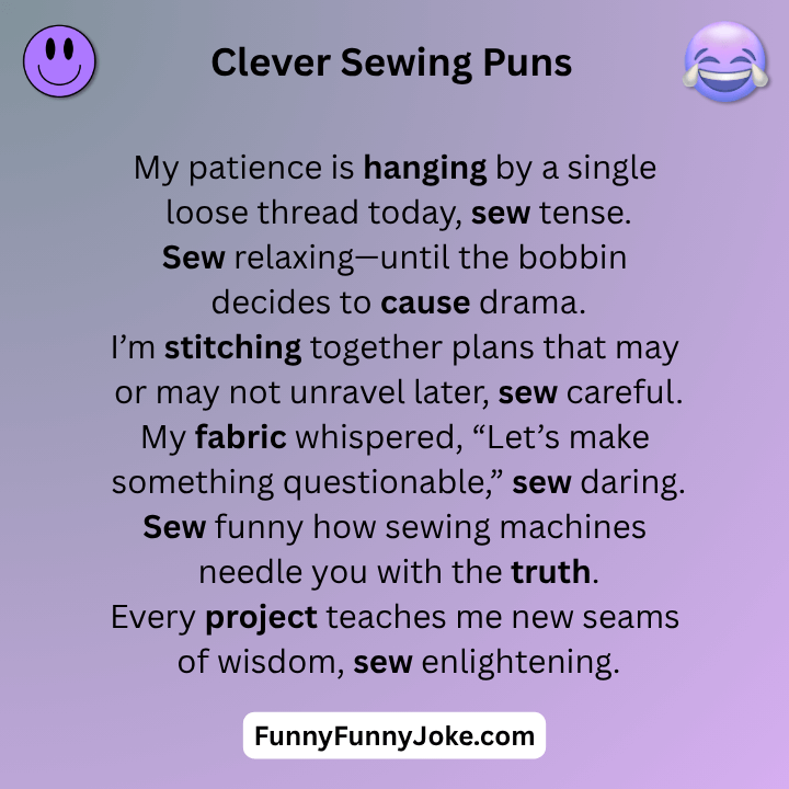Clever Sewing Puns