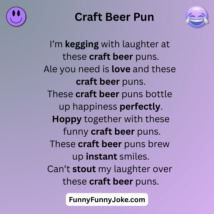 Craft Beer Pun