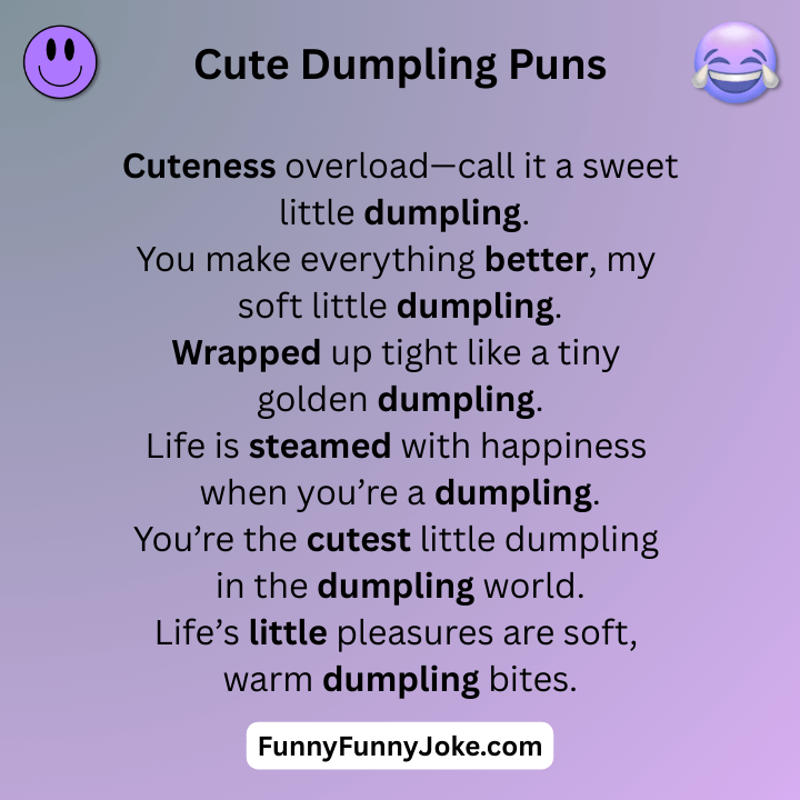 Cute Dumpling Puns