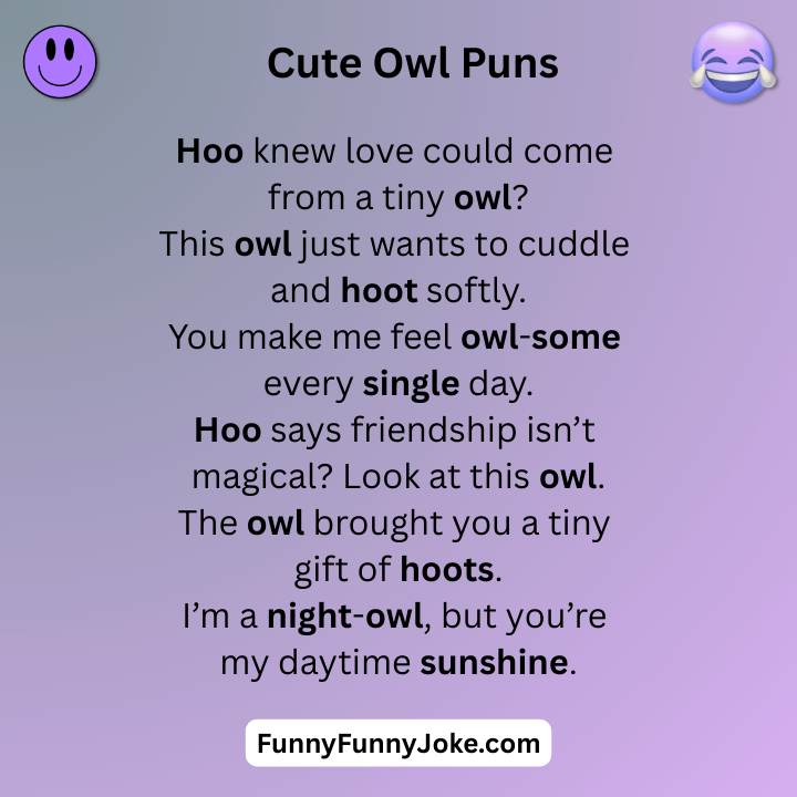 Cute Owl Puns