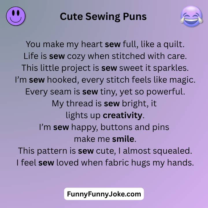 Cute Sewing Puns