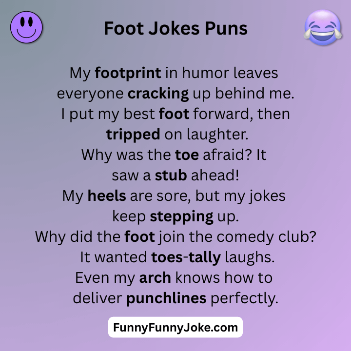 Foot Jokes Puns