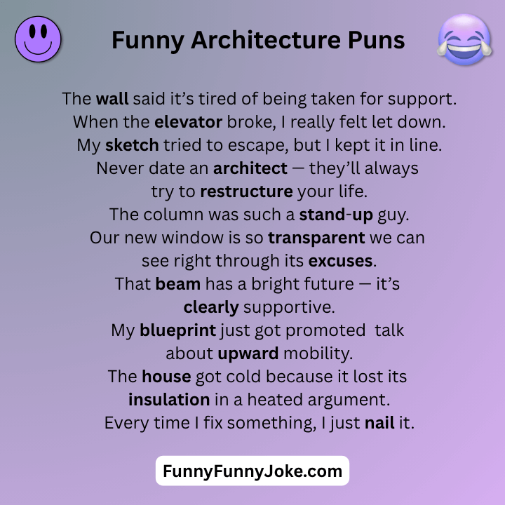 Funny Architecture Puns