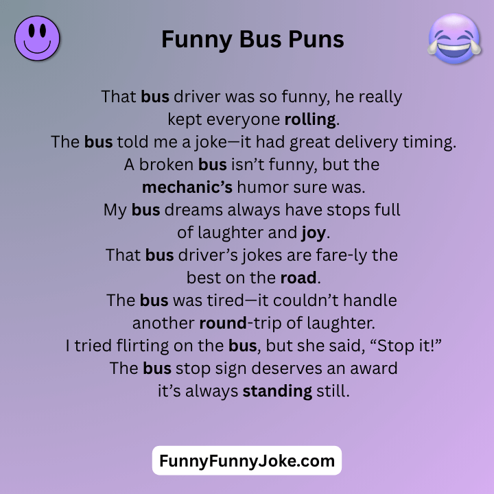 Funny Bus Puns