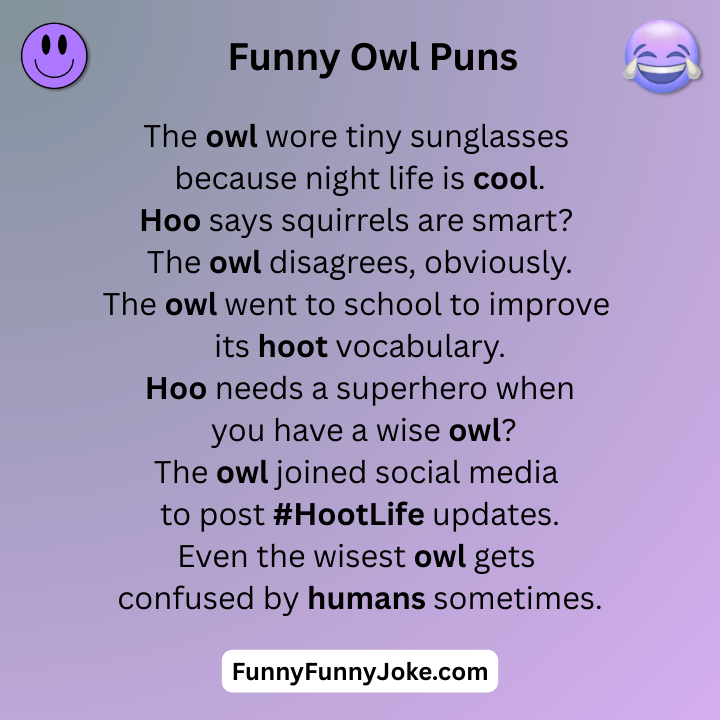 Funny Owl Puns