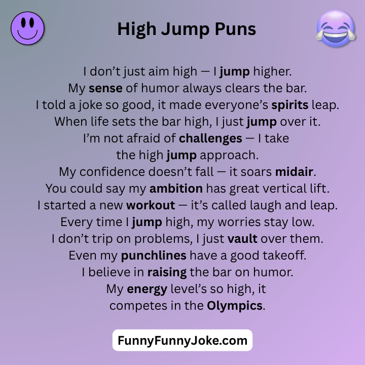 High Jump Puns