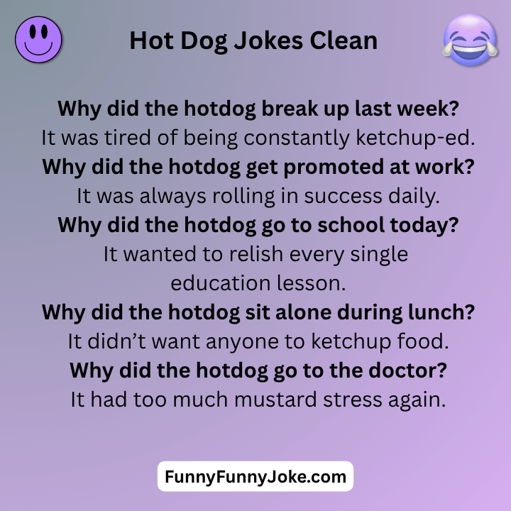 Hot Dog Jokes Clean
