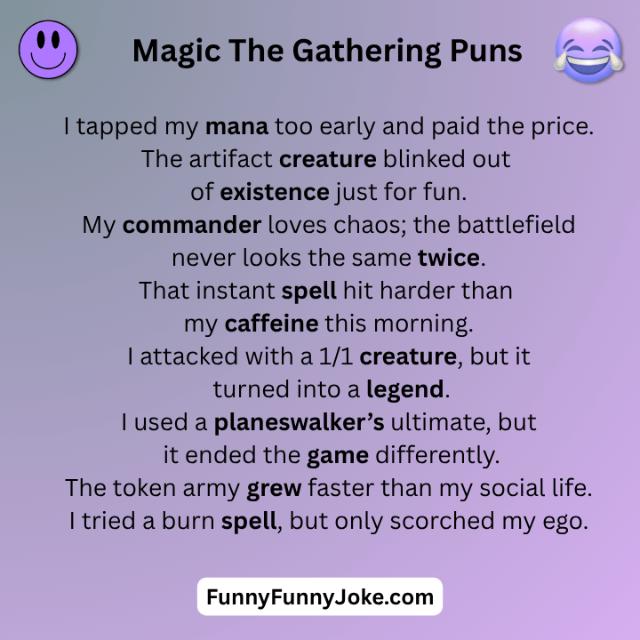 Magic The Gathering Puns