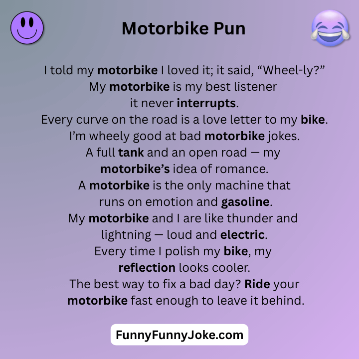 Motorbike Pun