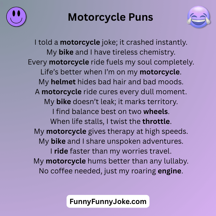 Motorcycle Puns