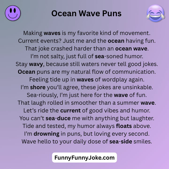 Ocean Wave Puns