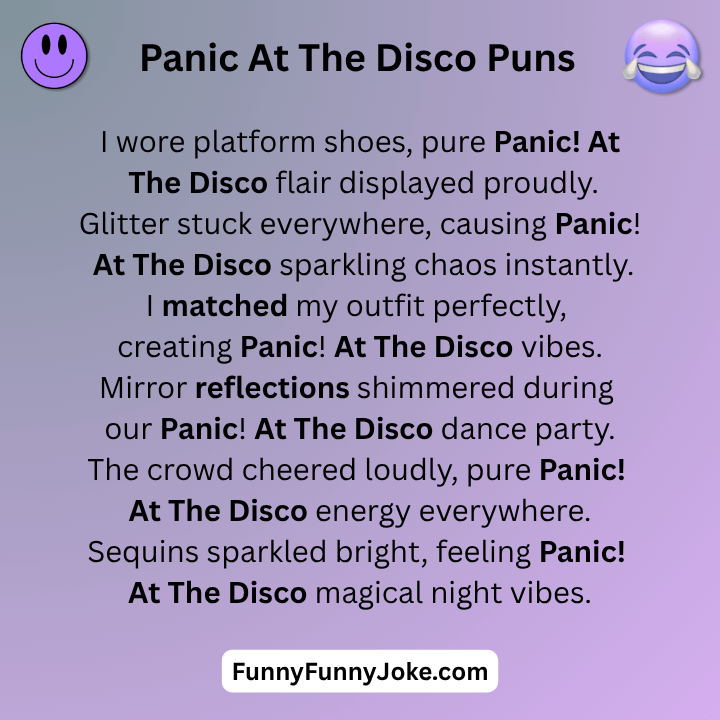 Panic At The Disco Puns