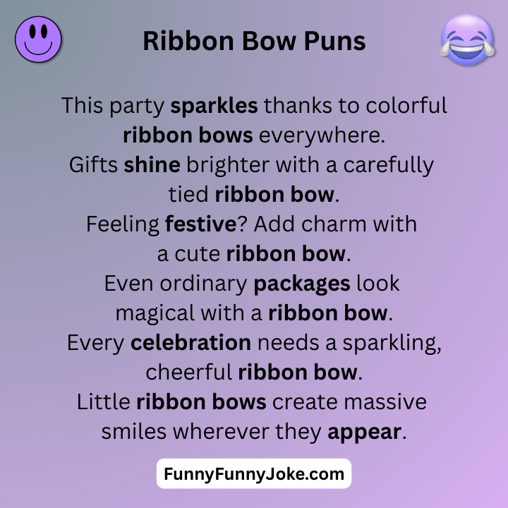 Ribbon Bow Puns