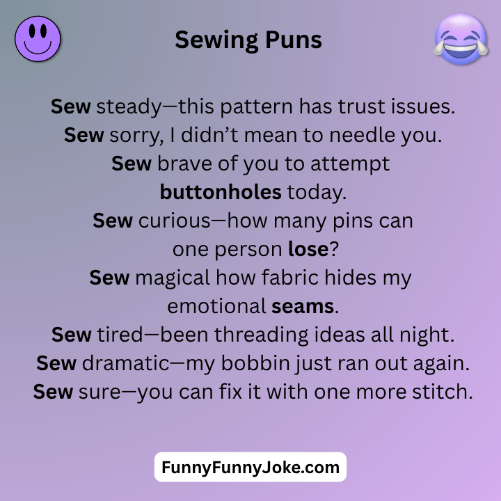 Sewing Puns 