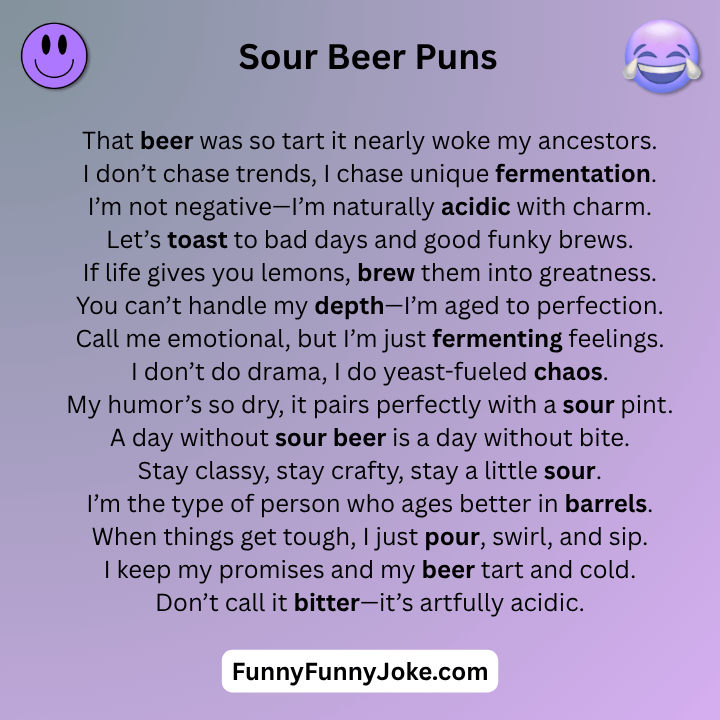 Sour Beer Puns