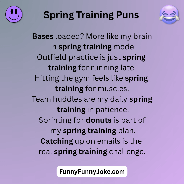 Spring Training Puns
